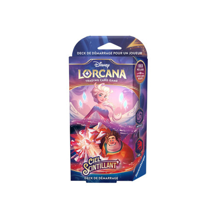 Deck de démarrage Disney Lorcana Ciel Scintillant Elsa et Ralph - RAVENSBURGER
