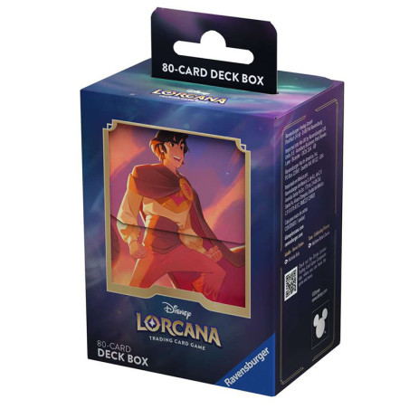 Deck Box Disney Lorcana à l'effigie d'Aladdin - RAVENSBURGER
