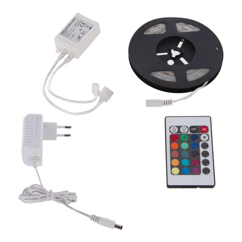 Ruban LED multicolore + télécommande 5M