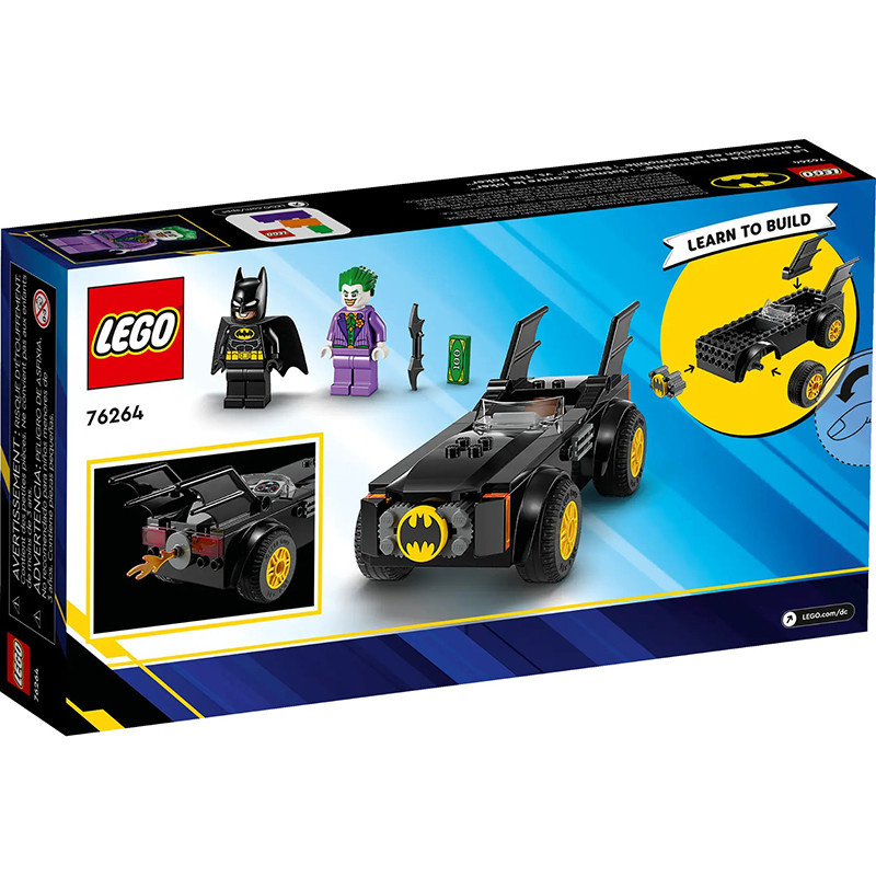 La poursuite du Joker en Batmobile LEGO - Dès 4 ans