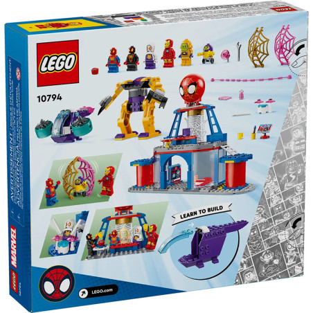 Le QG des lanceurs de toile de léquipe Spidey LEGO - Dès 4 ans