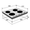 Plaque mixte BRANDT - BPI6414BM