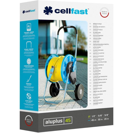 Chariot dévidoir AluPlus Bleu 45 mètres