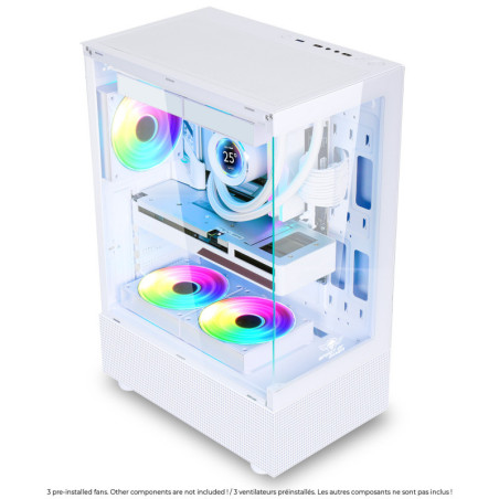 Boitier moyen tour Spectra Artic RGB Blanc - SPIRIT OF GAMER - BOIT8302RAWADV