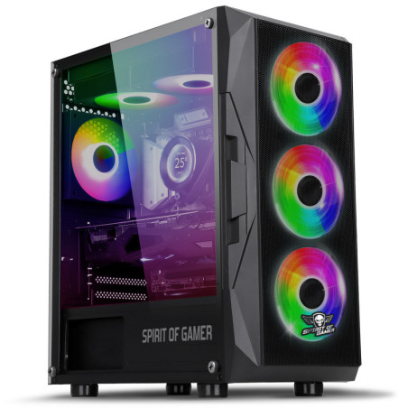 Boitier moyen tour Rogue 7 ARGB Edition Noir - SPIRIT OF GAMER - BOIT8303RADV
