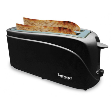 Grille-pain et baguette 2 longues fentes 1300W Noir - TECHWOOD - ROBTGP506TECH