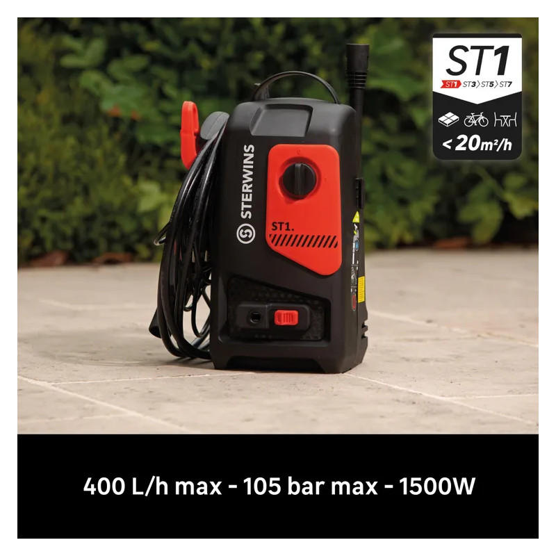 Nettoyeur haute pression électrique ST1 1500W 105 bar(s)