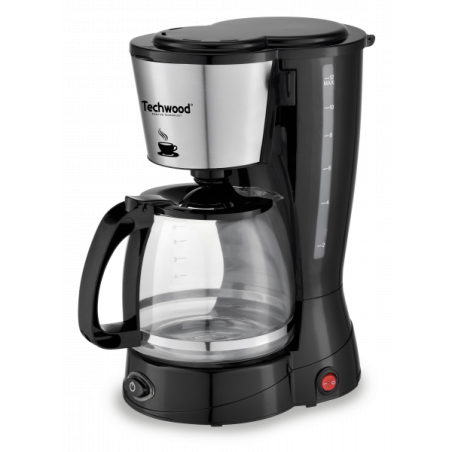 Cafetière électrique 12/15 tasses 800W Noir/Inox - TECHWOOD - CAFTCA936ITECH
