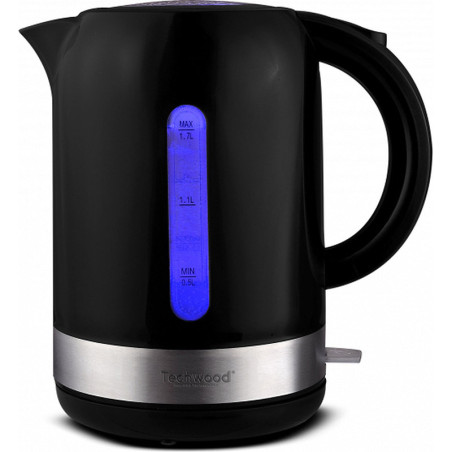 Bouilloire sans fil 2200W 1.7L Noir/Argent - TECHWOOD - CAFTB1776TECH