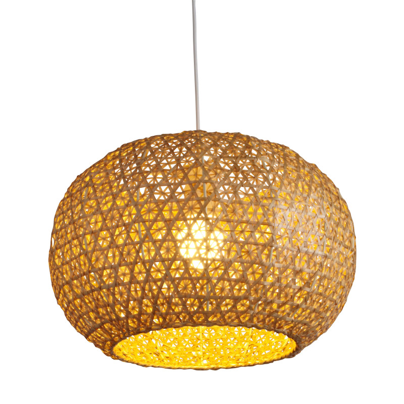 Suspension bord de mer Hana en bambou naturel E27 60W