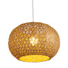 Suspension bord de mer Hana en bambou naturel E27 60W