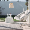Fauteuil de jardin cocoon blanc