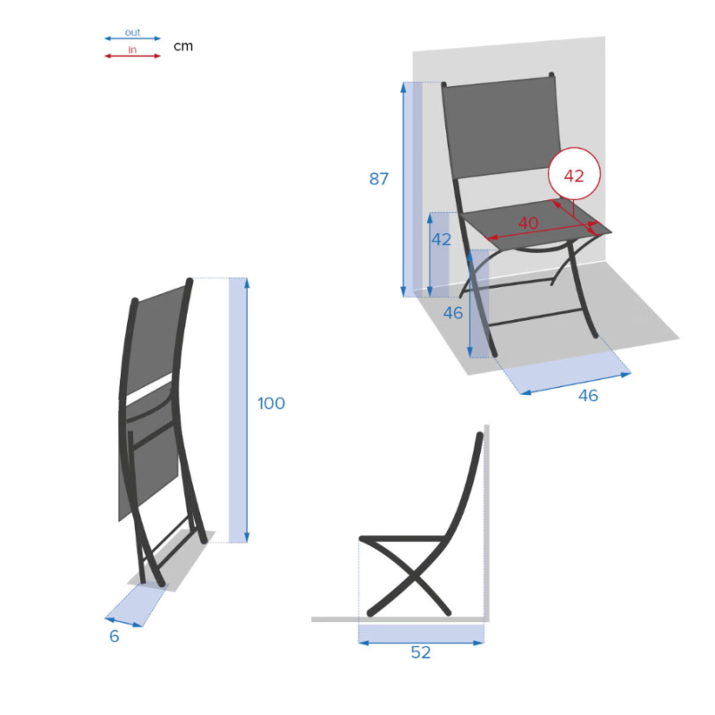 CHAISE MODULA JADE/GRAPH