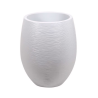 Pot plastique ovale 53L blanc cérusé