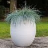 Pot plastique ovale 53L blanc cérusé