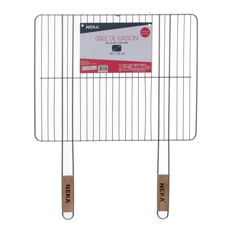 Grille de barbecue rectangulaire 50 x 38 cm