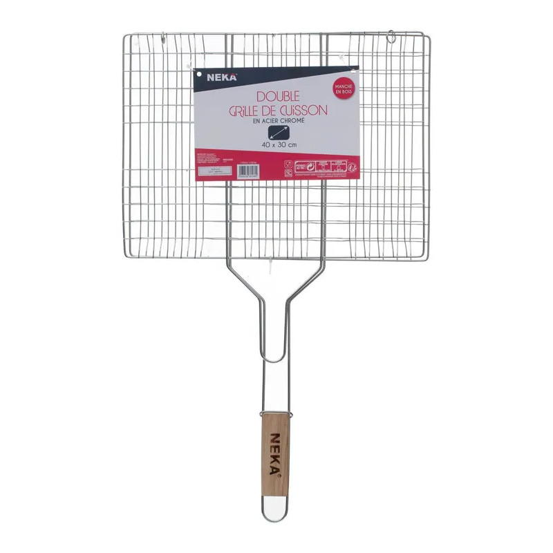Grille de barbecue rectangulaire 40 x 30 cm