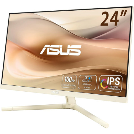 Ecran PC 24" Full HD 100Hz Beige - ASUS - 90LM09JM-B01K70