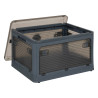 Boîte de rangement pliable en plastique empilable