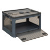 Boîte de rangement pliable en plastique empilable