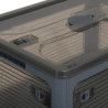 Boîte de rangement pliable en plastique empilable