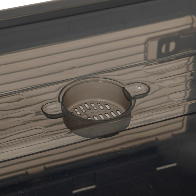 Boîte de rangement pliable en plastique empilable