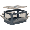 Boîte de rangement pliable en plastique empilable