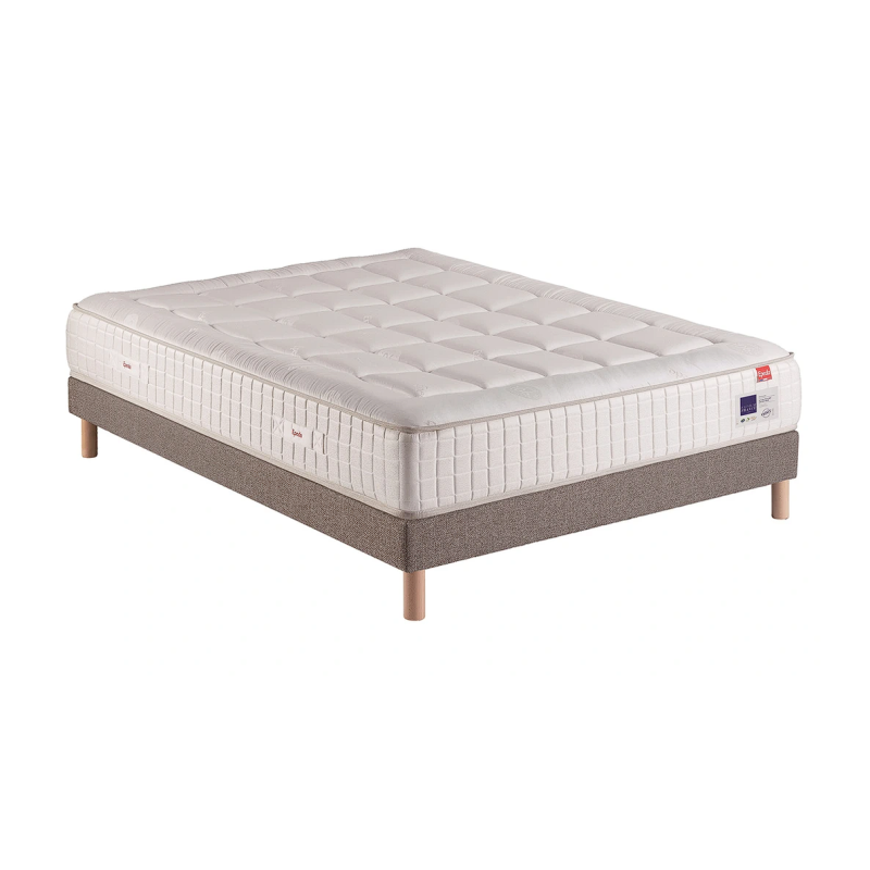 Ensemble Sommier + Matelas EPEDA 140x190 Cm - Bois, Occasion