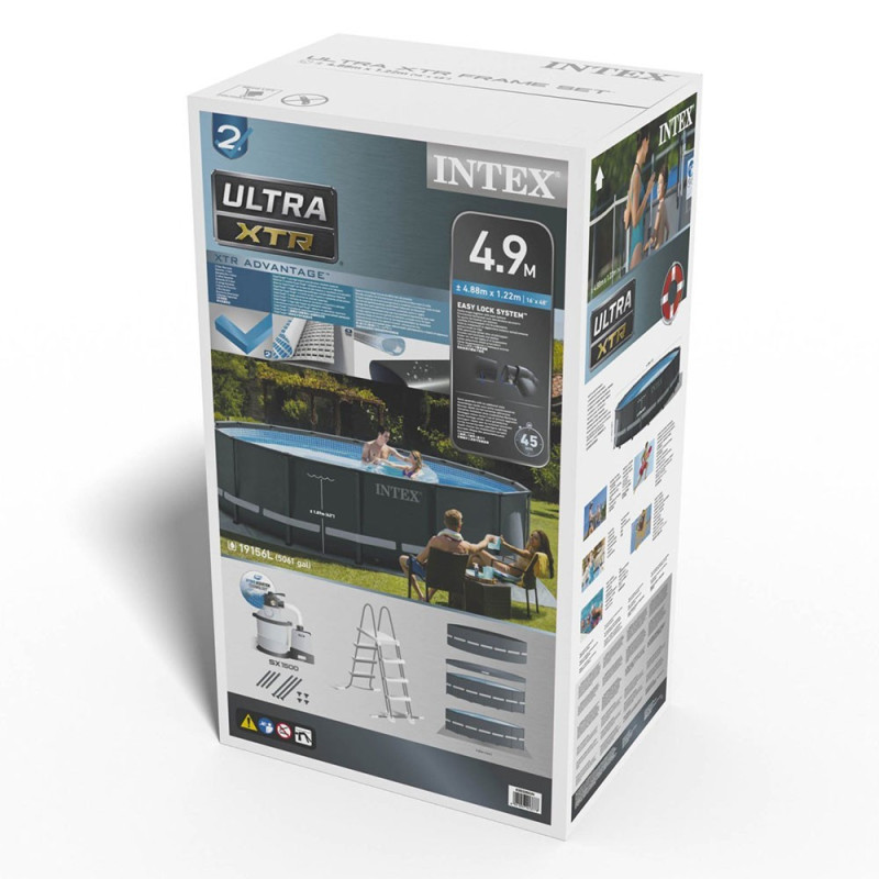 Piscine tubulaire Ultra XTR ronde Diam. 4,88 x H.1,22 m