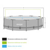 Piscine tubulaire Ultra XTR ronde Diam. 4,88 x H.1,22 m