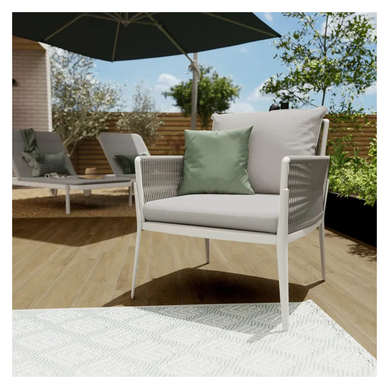 Salon de jardin - HYDRA NATERIAL - Beige - 4 personnes
