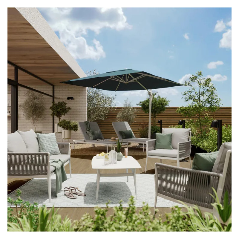 Salon de jardin - HYDRA NATERIAL - Beige - 4 personnes