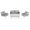 Salon de jardin - HYDRA NATERIAL - Beige - 4 personnes