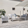 Salon de jardin - HYDRA NATERIAL - Beige - 4 personnes
