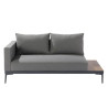 Salon de jardin - OLYROS NATERIAL - Gris foncé - 4 personnes
