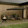 Salon de jardin - OLYROS NATERIAL - Gris foncé - 4 personnes