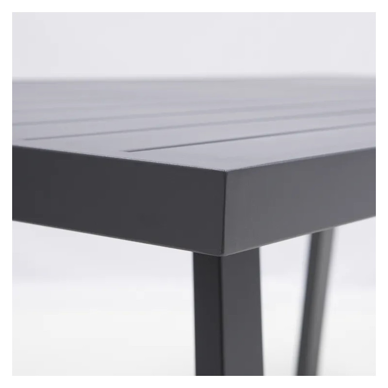 Salon d'angle en aluminium anthracite NAXOS II 10 personnes