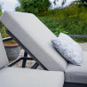 Salon d'angle en aluminium anthracite NAXOS II 10 personnes