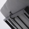 Salon d'angle en aluminium anthracite NAXOS II 10 personnes