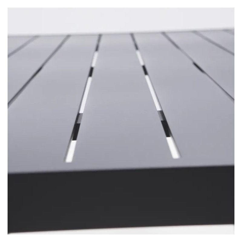 Salon d'angle en aluminium anthracite NAXOS II 10 personnes