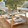 Salon de jardin - BAMBOO NATERIAL - Beige - 4 personnes
