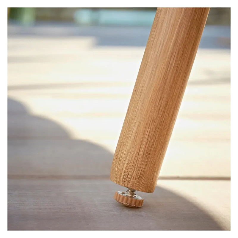 Salon de jardin - BAMBOO NATERIAL - Beige - 4 personnes
