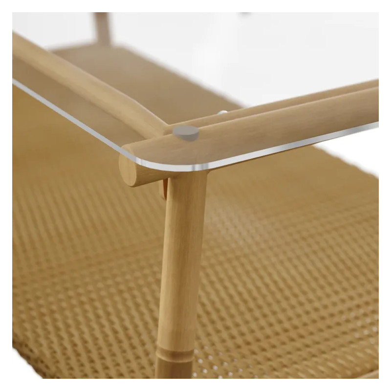 Salon de jardin - BAMBOO NATERIAL - Beige - 4 personnes