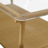 Salon de jardin - BAMBOO NATERIAL - Beige - 4 personnes