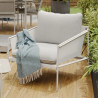 Salon de jardin - SIGMA NATERIAL - Blanc - 4 personnes