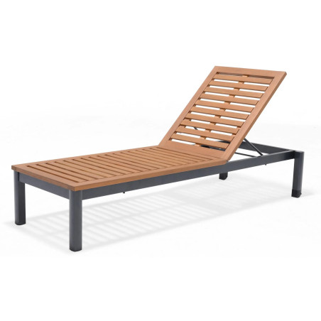 Bain de soleil en aluminium ORIS gris