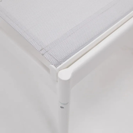 Bain de soleil en acier blanc SIGMA
