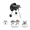 Barbecue charbon de bois PHOENIX ALPHA 2 noir