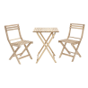 Set pour balcon table et 2 chaises en acacia SOLIS II