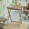 Set pour balcon table et 2 chaises en acacia SOLIS II